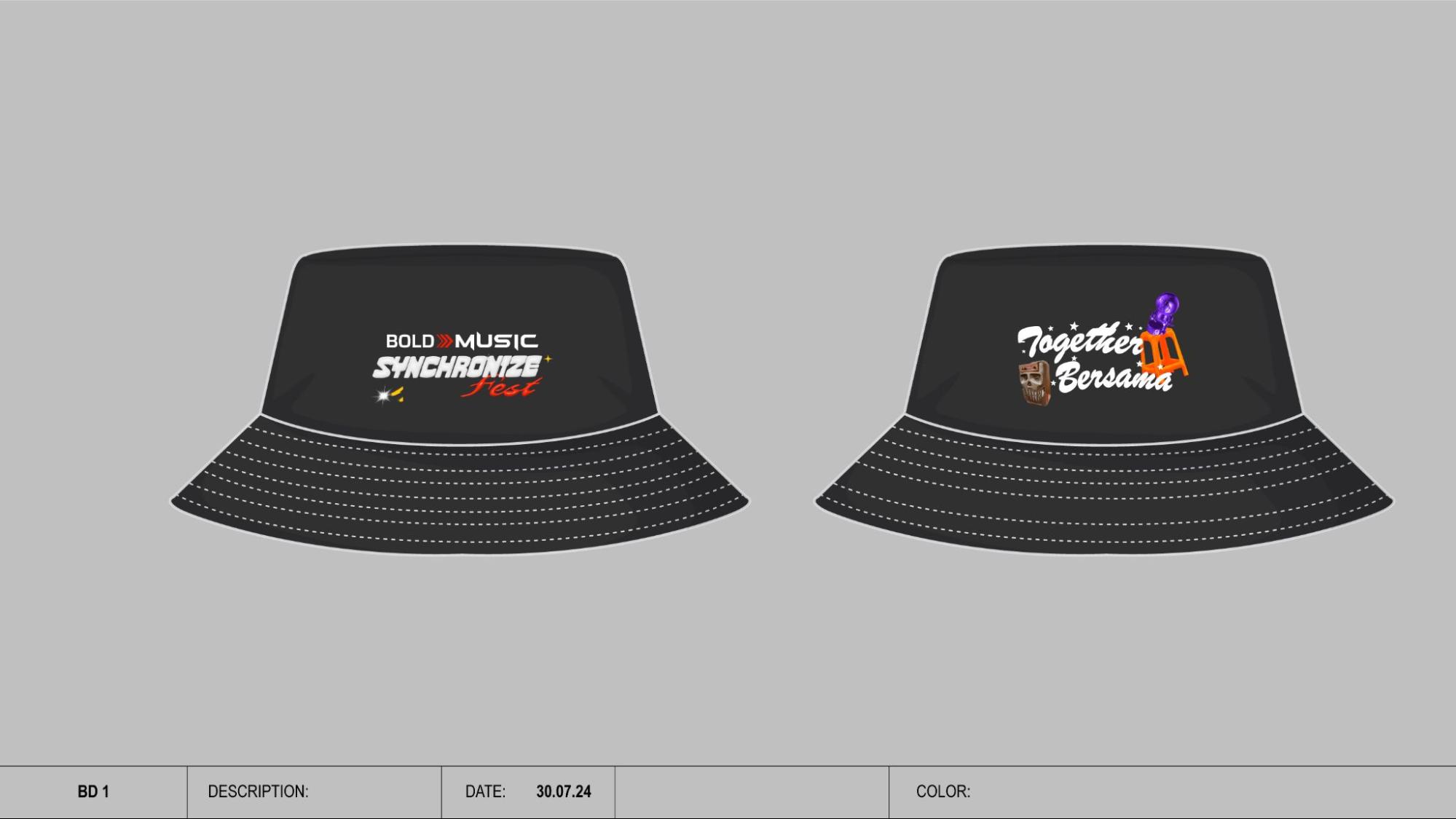 bucket hat yang jadi merchandise ekslusif di Synchronize Fest 2024